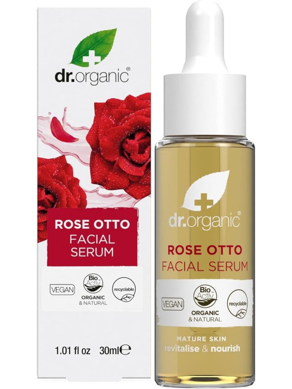 Organic Rose Otto Facial Serum | Nourishing, Smooth Skin, Anti-Aging, Natural